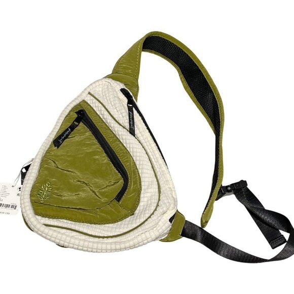 Free People Movement Cold Shoulder Green Sling Bag NWT - Picture 2 of 5